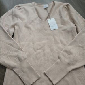 a new day Women's V-Neck Sweater in Cream